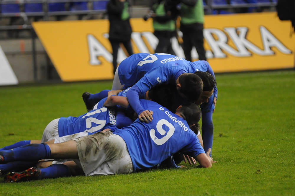 Todas las imágenes de la victoria del Real Oviedo ante el Atlético de Madrid B